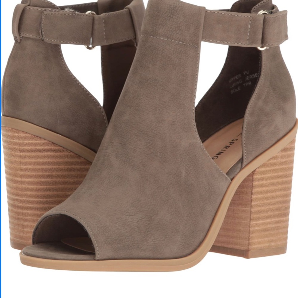 Call It Spring- Open Toe Booties - image 1